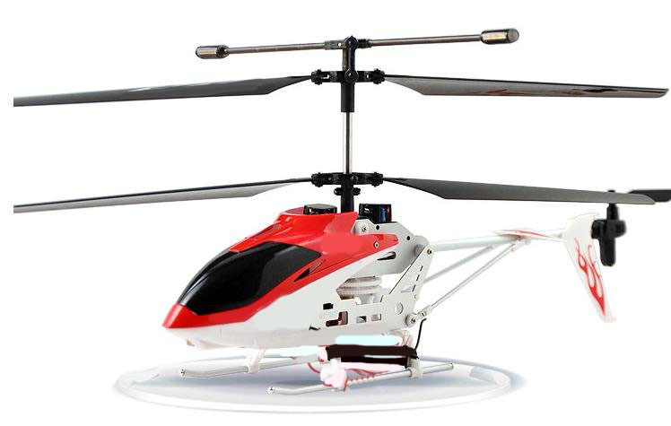 Red Three Channels Plastic & Stainless Steel Radio Control Airplanes