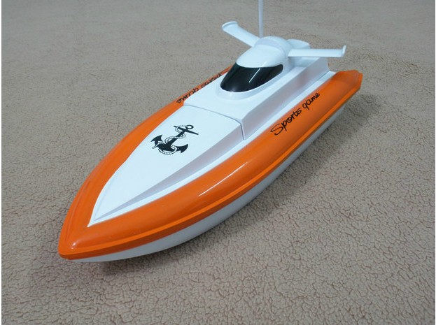 Double Motors White Plastic & Metal Radio Control Boats & Ships