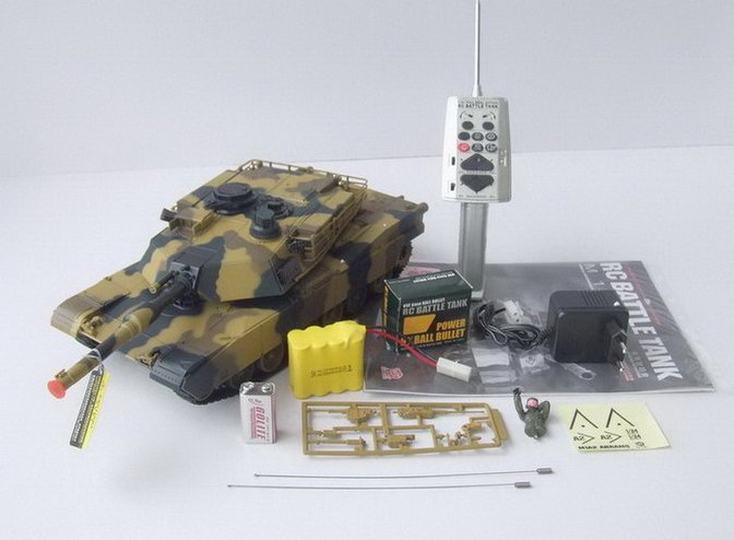 Plastic Rechargeable RC Airsoft Battle Tank