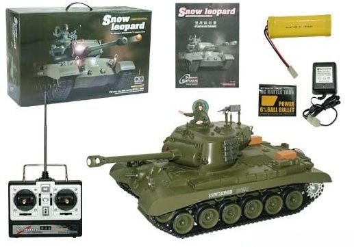 Green Square Shape Plastic Radio Control Tanks