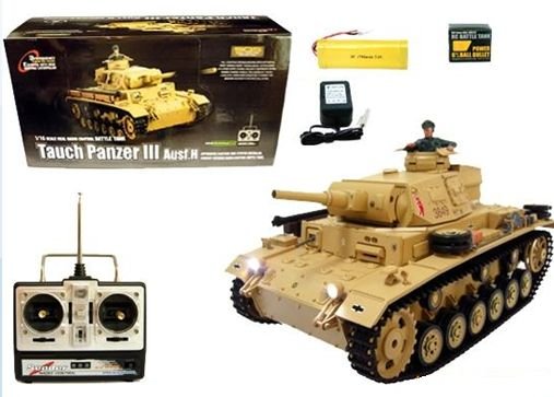 Apricot Plastic With A Man In Radio Control Tanks