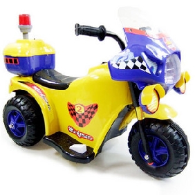 Electric Wave Yelow Children's Motorcycle Toy