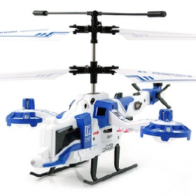 Four Channel Snow Fox Double Charging Strip Light Remote Control Plane Helicopter Children's Toys