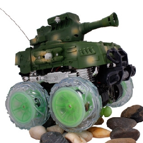 Camouflage Dance with Light and Music Four-wheel Drive Super Ruggedness Radio Control Tanks
