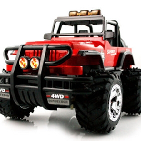 Children's Four Channel Large Charging Radio Control Off-road Cars With Light